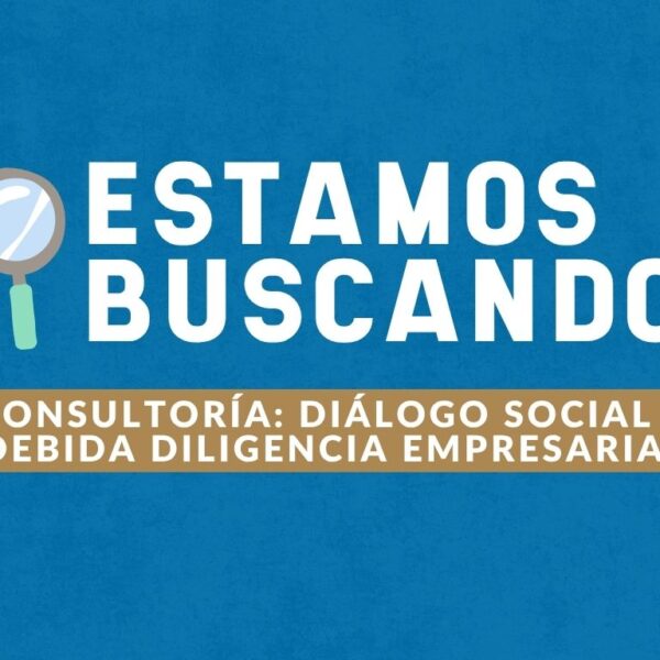 Convocatoria: Consultoría de Diálogo Social y Debida Diligencia Empresarial